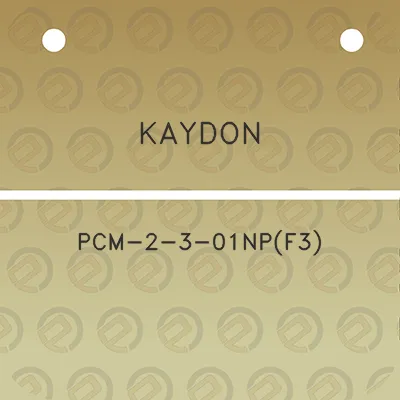 kaydon-pcm-2-3-01npf3