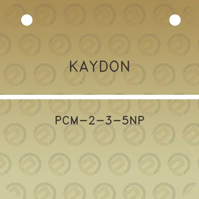 kaydon-pcm-2-3-5np