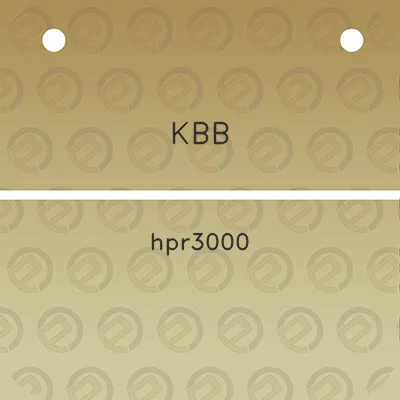 kbb-hpr3000