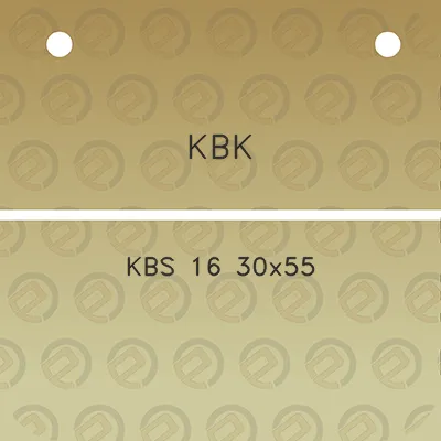 kbk-kbs-16-30x55