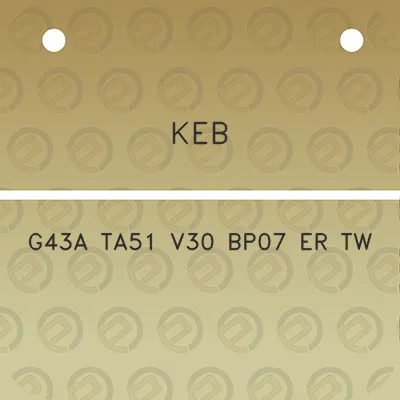 keb-g43a-ta51-v30-bp07-er-tw