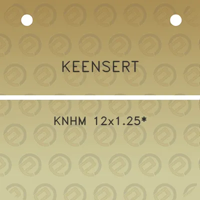 keensert-knhm-12x125