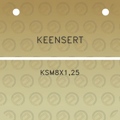 keensert-ksm8x125