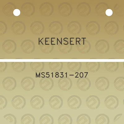 keensert-ms51831-207