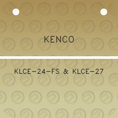 kenco-klce-24-fs-klce-27