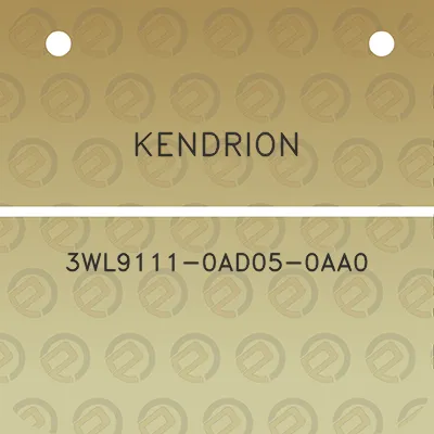 kendrion-3wl9111-0ad05-0aa0