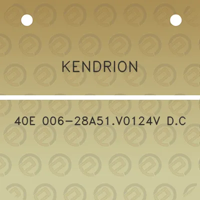 kendrion-40e-006-28a51v0124v-dc