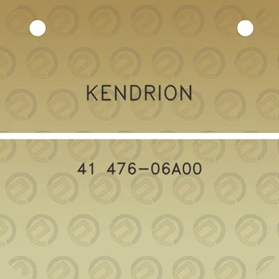 kendrion-41-476-06a00