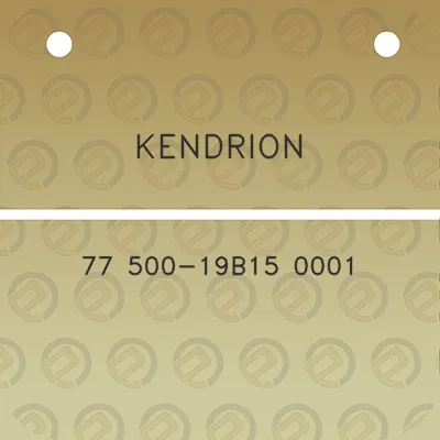 kendrion-77-500-19b15-0001