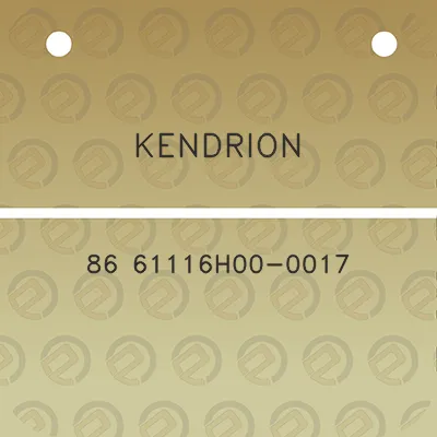 kendrion-86-61116h00-0017