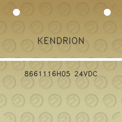 kendrion-8661116h05-24vdc