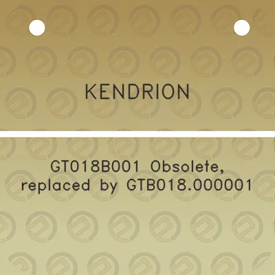 kendrion-gt018b001-obsolete-replaced-by-gtb018000001