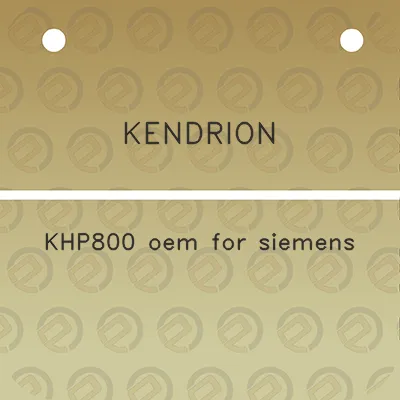 kendrion-khp800-oem-for-siemens