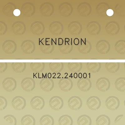 kendrion-klm022240001