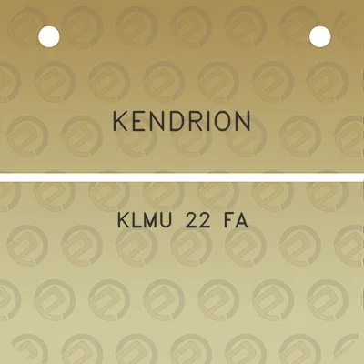 kendrion-klmu-22-fa