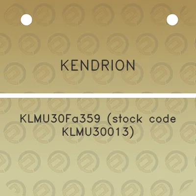 kendrion-klmu30fa359-stock-code-klmu30013