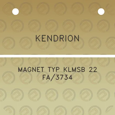 kendrion-magnet-typ-klmsb-22-fa3734