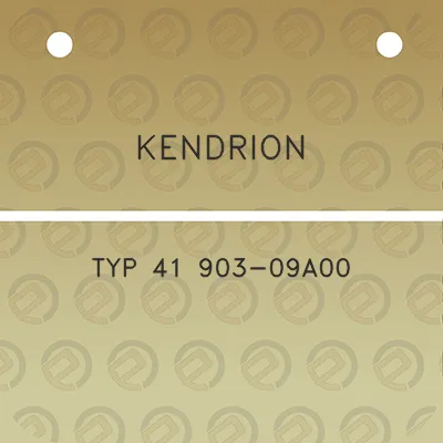 kendrion-typ-41-903-09a00