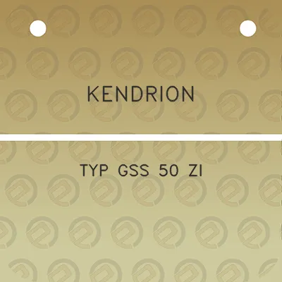 kendrion-typ-gss-50-zi