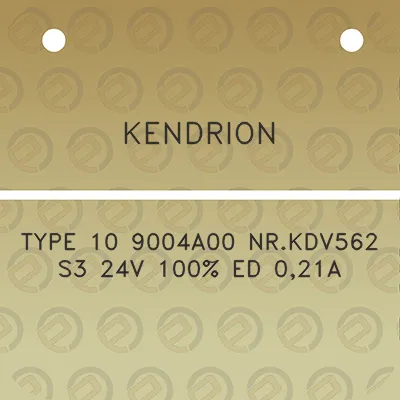 kendrion-type-10-9004a00-nrkdv562-s3-24v-100-ed-021a