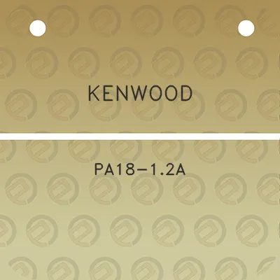 kenwood-pa18-12a