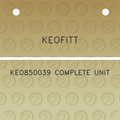 keofitt-keo850039-complete-unit