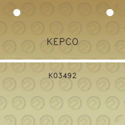 kepco-k03492