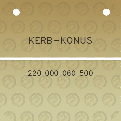 kerb-konus-220-000-060-500