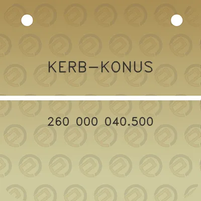 kerb-konus-260-000-040500