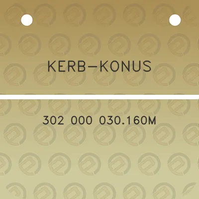 kerb-konus-302-000-030160m