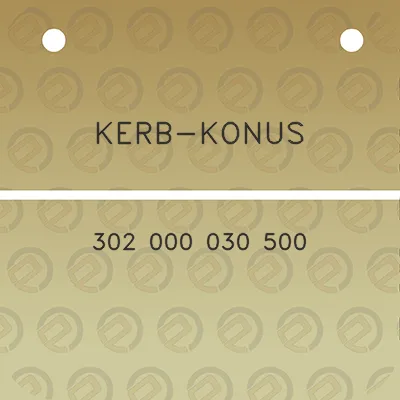 kerb-konus-302-000-030-500