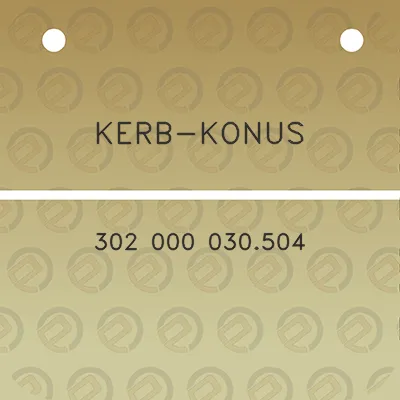 kerb-konus-302-000-030504