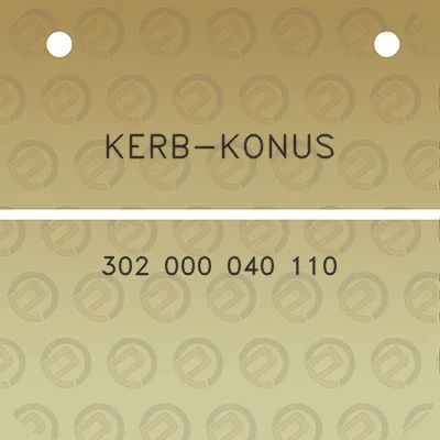 kerb-konus-302-000-040-110