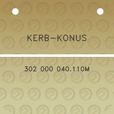 kerb-konus-302-000-040110m