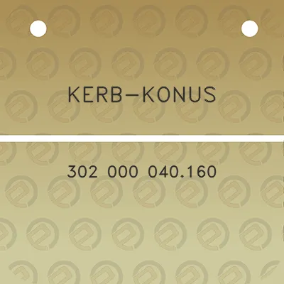 kerb-konus-302-000-040160