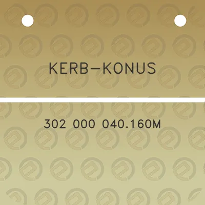 kerb-konus-302-000-040160m