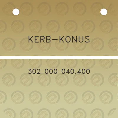 kerb-konus-302-000-040400