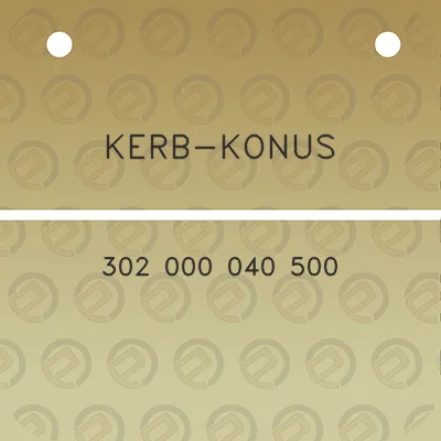 kerb-konus-302-000-040-500