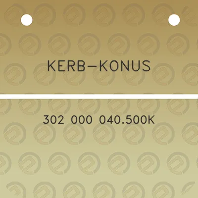 kerb-konus-302-000-040500k