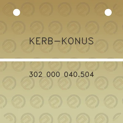 kerb-konus-302-000-040504