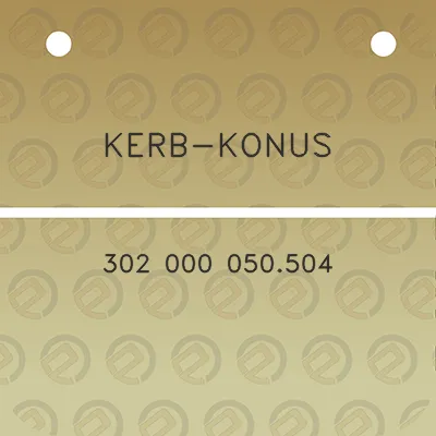 kerb-konus-302-000-050504