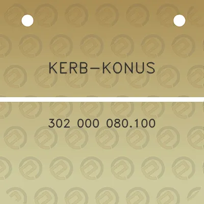 kerb-konus-302-000-080100