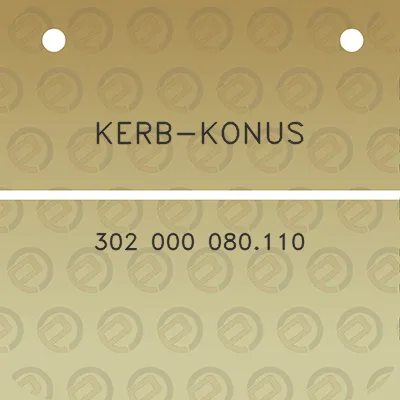 kerb-konus-302-000-080110