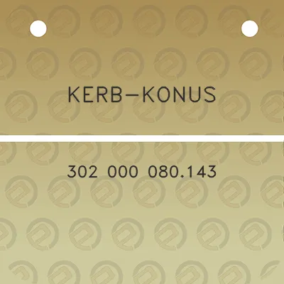 kerb-konus-302-000-080143