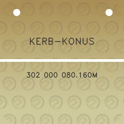 kerb-konus-302-000-080160m