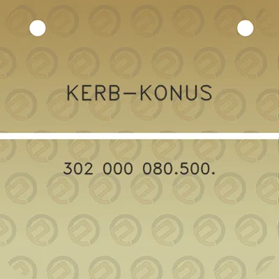 kerb-konus-302-000-080-500