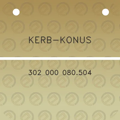 kerb-konus-302-000-080504