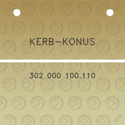 kerb-konus-302-000-100110