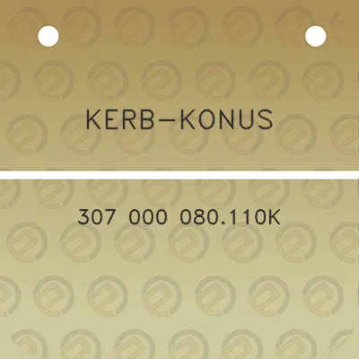 kerb-konus-307-000-080110k