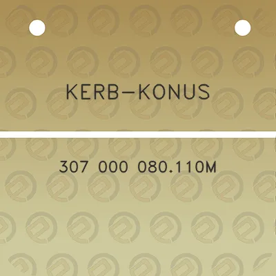 kerb-konus-307-000-080110m